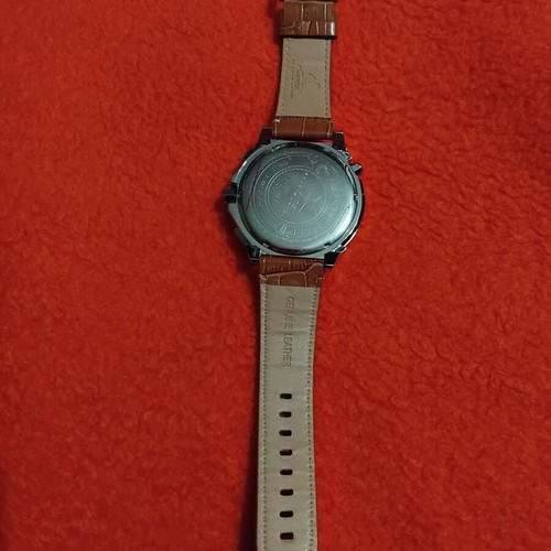 Weide men's watch used with brown crocodile leather strap