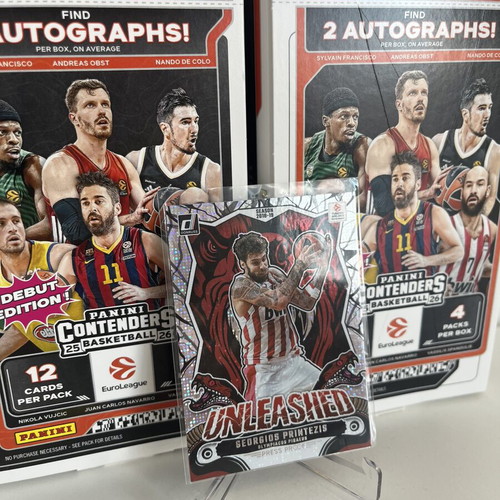 Georgios Printezis Unleashed Press Proof Laser Card 2024-25 Panini
