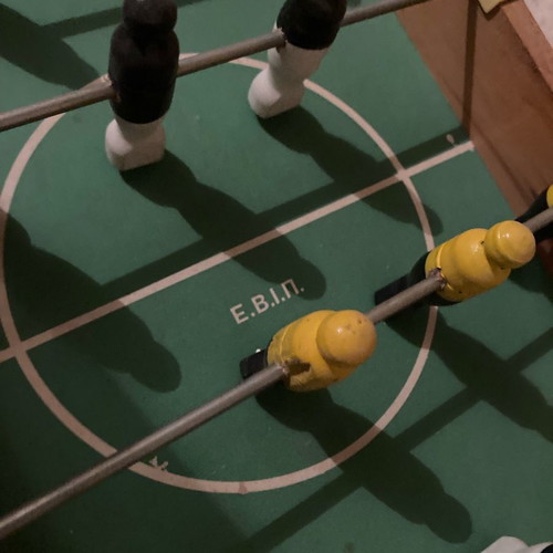 Wooden foosball table E.V.I.P. used, Greek