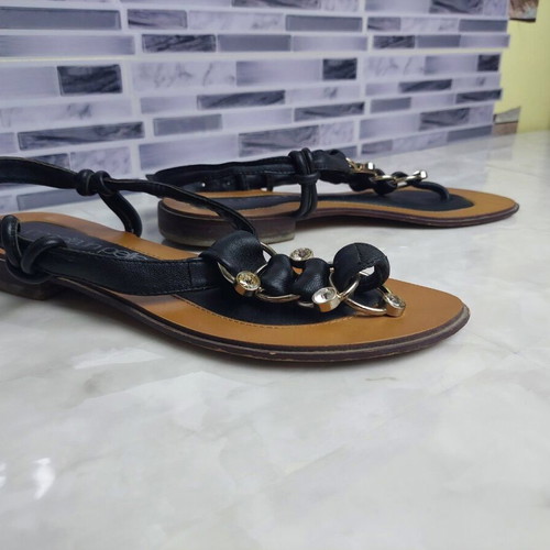 Leather black sandals Moda in Pelle used, size 37