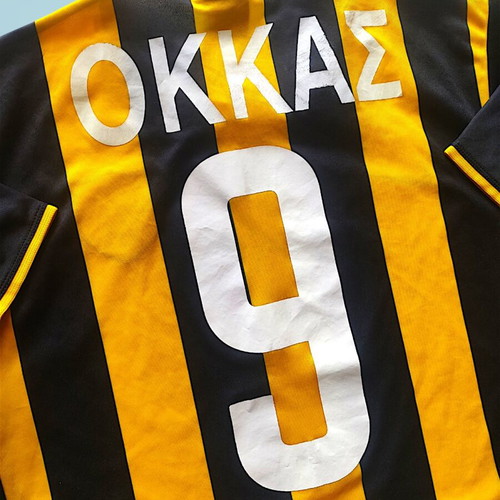 AEK Athens Nike 2003-2004 Okkas 9 Home Shirt Medium like new
