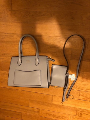 VQF Polo Line gray women's shoulder and crossbody bag like new