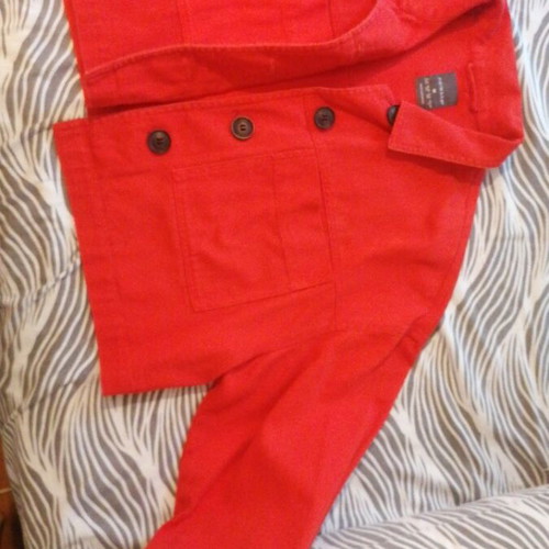Jean jacket Primark coral like new, size M
