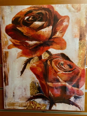 Painting Roses new, 50x40 cm