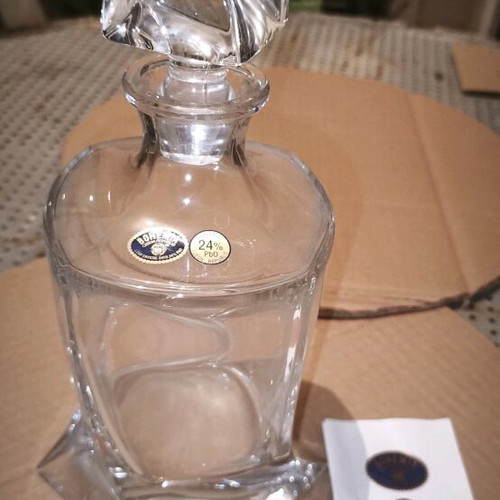 Bohemia Decanter like new with certificate