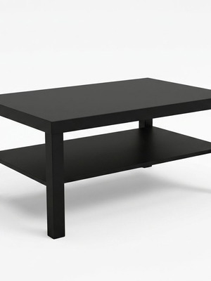 IKEA LACK coffee table, black-brown with lower shelf