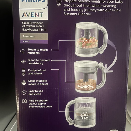 Philips Avent Premium 4-in-1 Steamer Blender like new for baby food