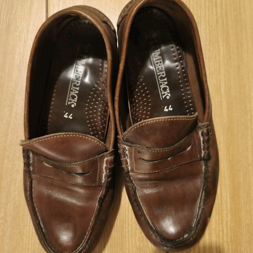 Lumberjack men's leather shoes used, brown, size 44