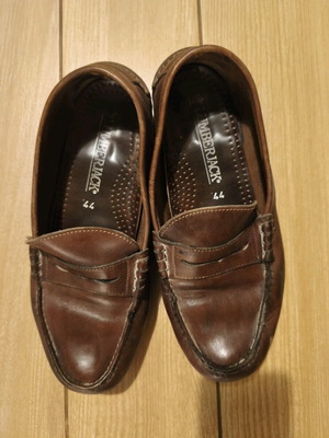 Lumberjack men's leather shoes used, brown, size 44