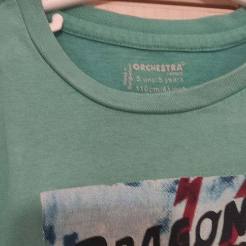 Orchestra short-sleeve t-shirt for 5-year-old boy like new, turquoise