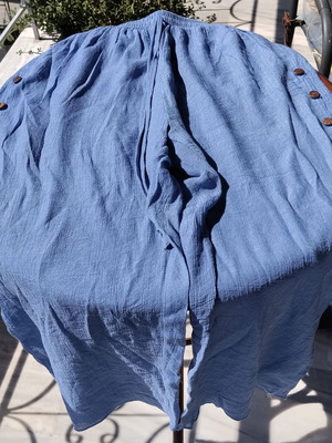 Women's wide summer pants like new, blue