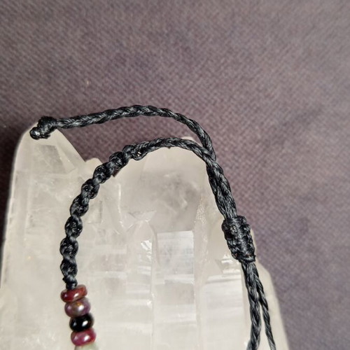 Energy Tourmaline Crystal Handmade Macrame Bracelet All Colors