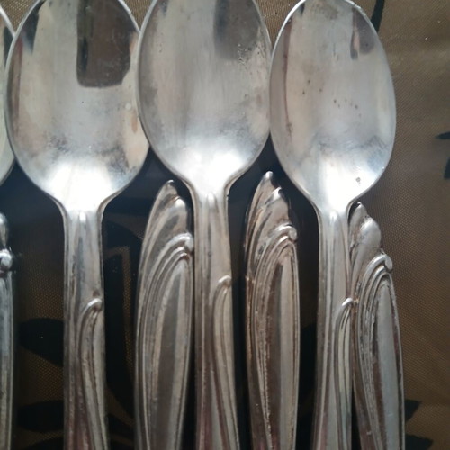 Silver plated 800 teaspoons set of 12 like new