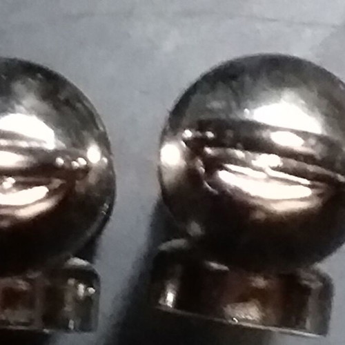 Collectible whistles-compasses used, set of 2, nickel-plated