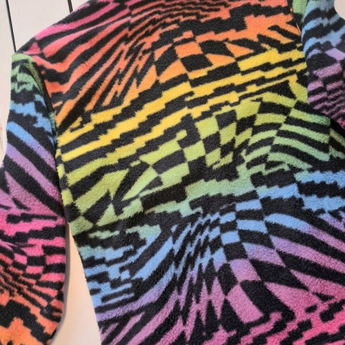 Quiksilver multicolor fleece jumper hoodie unisex kids size 12 years new