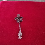 Ocean form silver earring used, silver