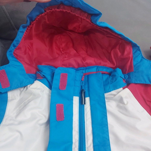 Snow jacket like new, multicolor, for girls aged 6-8