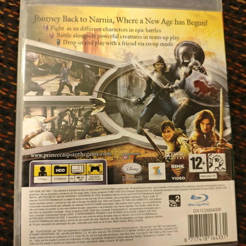 Narnia Prince Caspian PlayStation 3 used action adventure game