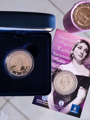 Maria Callas Coin Set Masouri Coincard Proof New