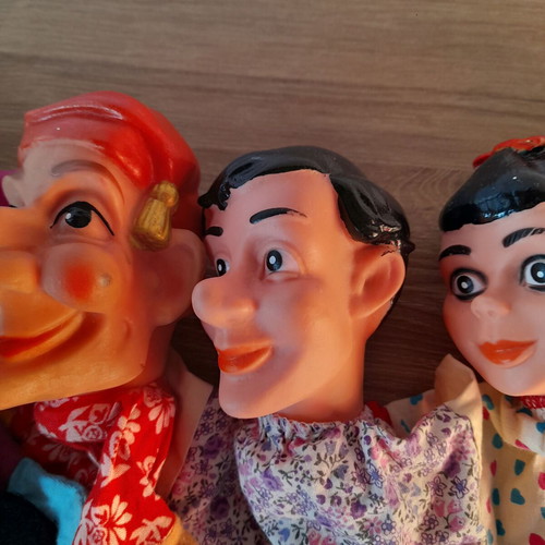 Puppet theater dolls used, set of 7, rare from the '80s