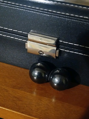 Magnetic marbles used