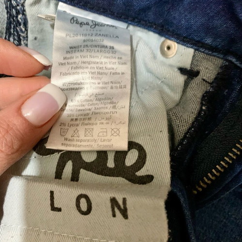 Pepe Jeans London slim fit pants like new, blue, size XS