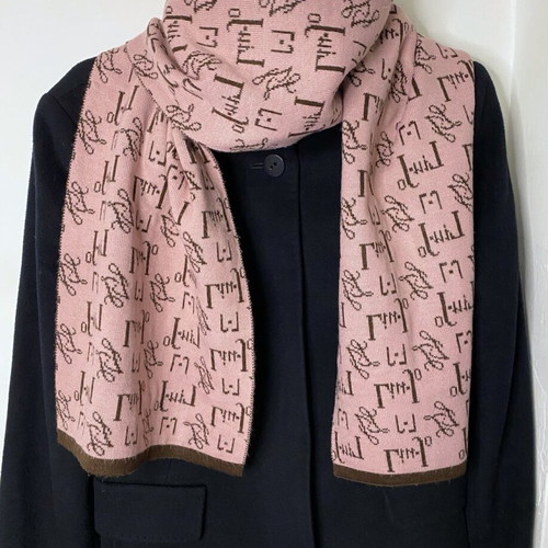 Liu Jo scarf used, brown and pink
