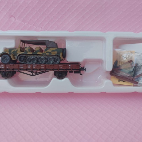 Roco HO Scale Wagons like new for two-rail system, military transport