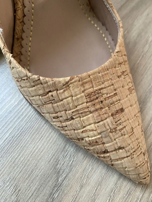 Jean-Michel Cazabat cork pumps size 38, Vero Cuoio