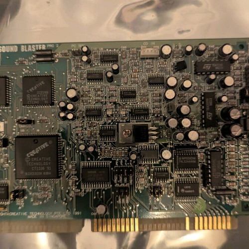 Sound Blaster Pro 2.0 CT1600 used 16-bit ISA sound card for DOS