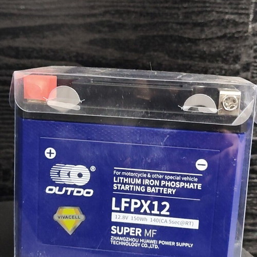 Outdo LFPX12 (YTX12-BS) lithium battery new