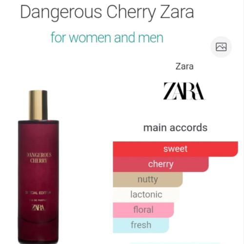 Zara Dangerous Cherry Special Edition Eau de Parfum 90 ml new