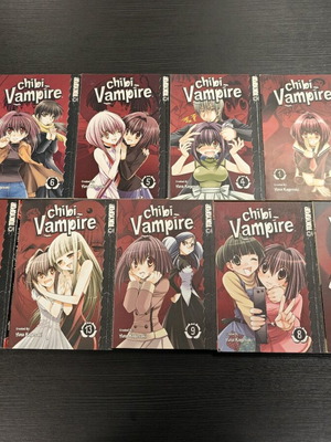 Chibi Vampire manga magazines used, pack of 9 issues