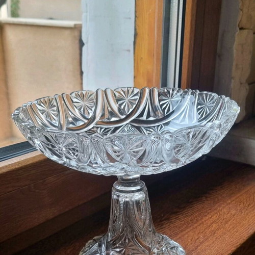 Crystal fruit bowl like new, 90 years old