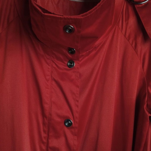 Zara coat used red thick satin with belt