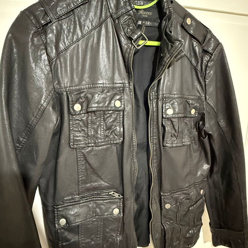 Rococo leather jacket medium black like new