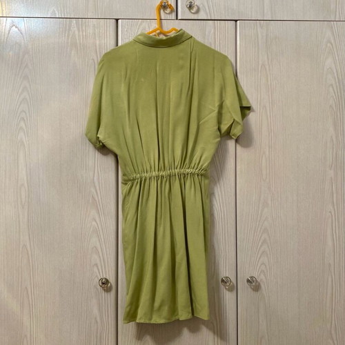 Bershka short dress used, light khaki