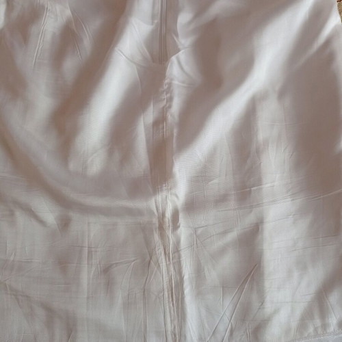 Women's white long skirt with slit new, size M