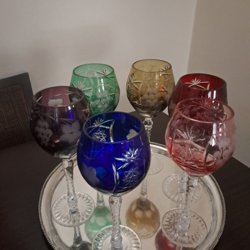 Nachtmann liqueur glasses set with carafe and 6 wine glasses like new