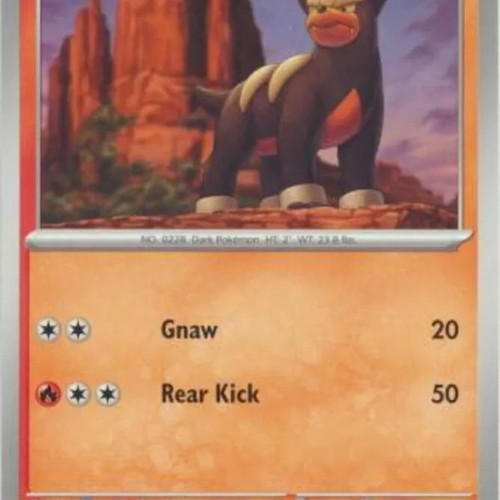 Pokemon Houndour collectible card new