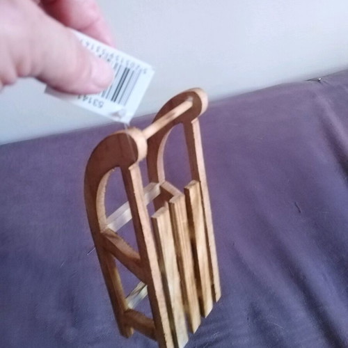 Wooden decorative sleigh new
