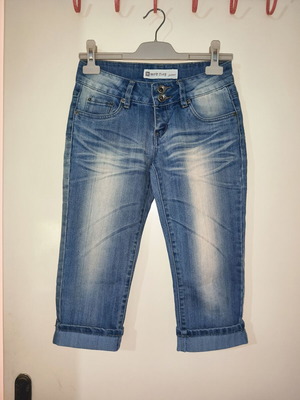 Y2K Lowwaist Capri Jeans Xsmall by MONDAY Jeans new, blue