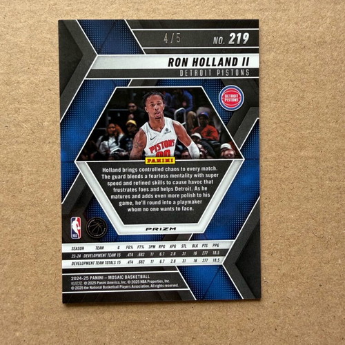Panini Mosaic Ron Holland II /5 σαν καινούργιο