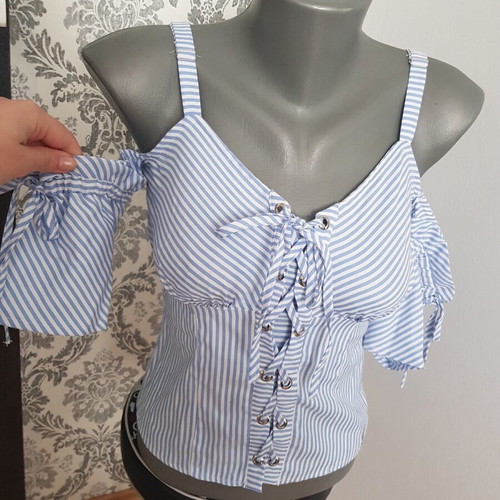 Guess bustier new, women's blouse size XS colorful