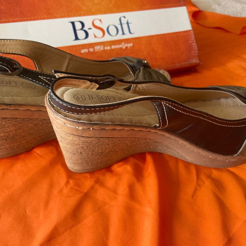 B-Soft platform shoes new size 41 leather orthopedic comfortable