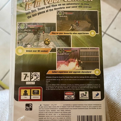 Ben 10 PSP game like new with case and manual