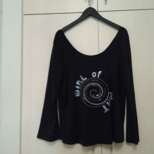 Mat Fashion women's winter shiny blouse 2011 like new, black and silver