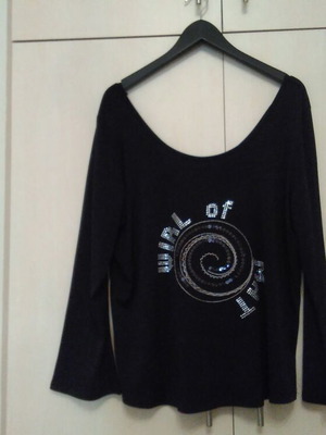Mat Fashion women's winter shiny blouse 2011 like new, black and silver