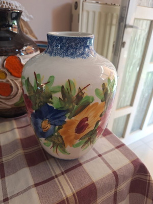 Vintage Ceramic Vase Athens Keramiks ASCO handmade, used