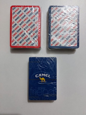 Plastic playing cards and dice new, set of 3 decks and 6 dice